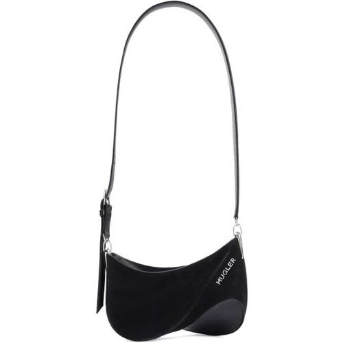 Shopper - Black Cotton Curve Bag - Gr. unisize - in - für Damen - Mugler - Modalova