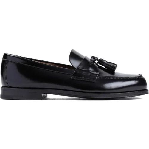 Loafers & Ballerinas - Black Brushed Calf Leather Loafers - Gr. 8 - in - für Damen - Prada - Modalova