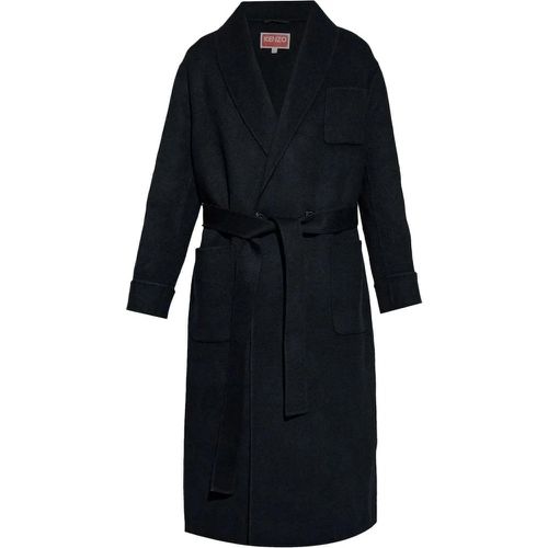 Coats Black - Größe 48 - Kenzo - Modalova