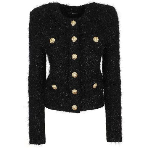 Buttoned Maze Mng Tweed Jacket - Größe 40 - Balmain - Modalova