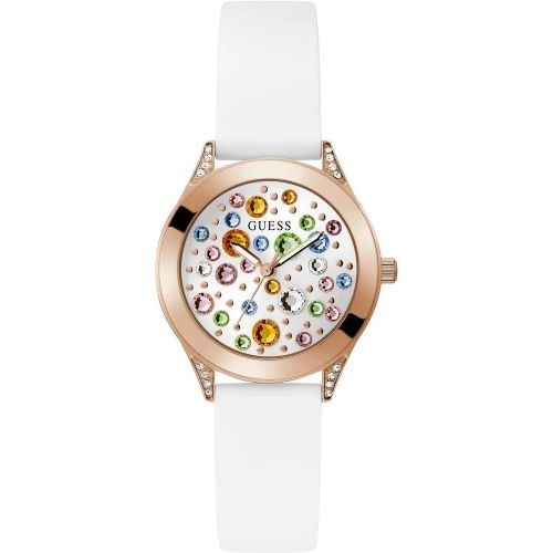 Uhren - Analoge Uhr Gt Mini Wonderlust - Gr. unisize - in Weiß - für Damen - Guess - Modalova