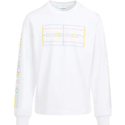 Pastel Court Screen T-Shirt - Größe L - Casablanca - Modalova