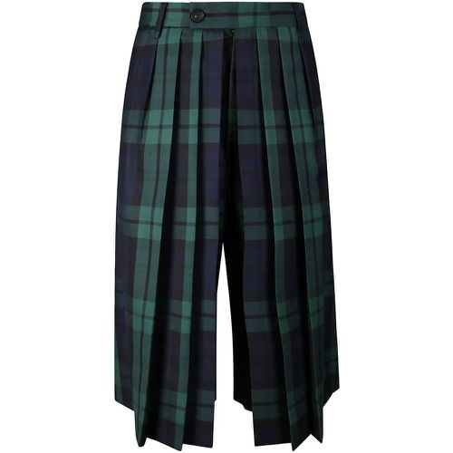 Tartan Pleated Trousers With Drawstring - Größe 1 - Setchu - Modalova