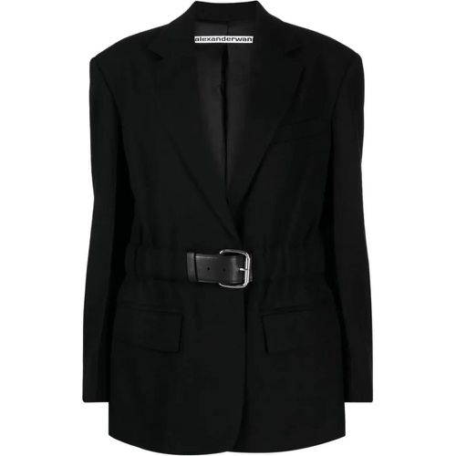 Belted Wool-Canvas Blazer - Größe 4 - alexander wang - Modalova