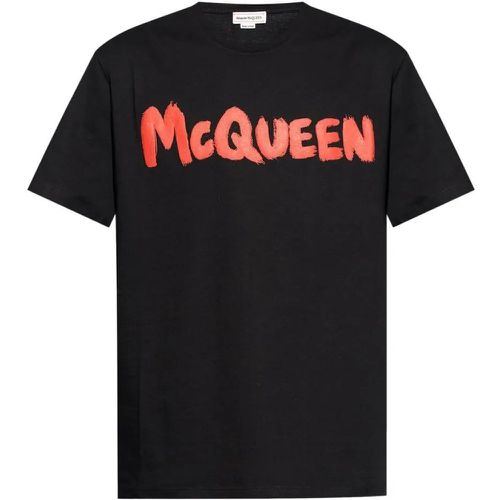 T-Shirt With Logo - Größe XL - alexander mcqueen - Modalova