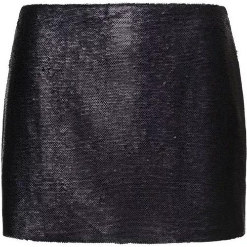 Kailua' Mini Black Skirt With All-Over Micro Paill - Größe M - black - Gauge81 - Modalova
