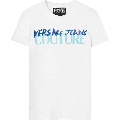 Versace Couture Dames T-shirt Wit 78HAHE06-CJ02E/0 - Größe L - Versace Jeans Couture - Modalova