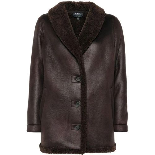 Coffee Brown Vanessa Jacket - Größe 36 - A.P.C. - Modalova