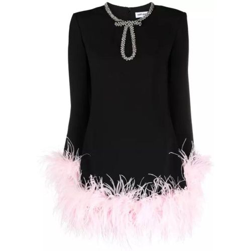 Feathers Black Mini Dress - Größe 6 - black - self-portrait - Modalova