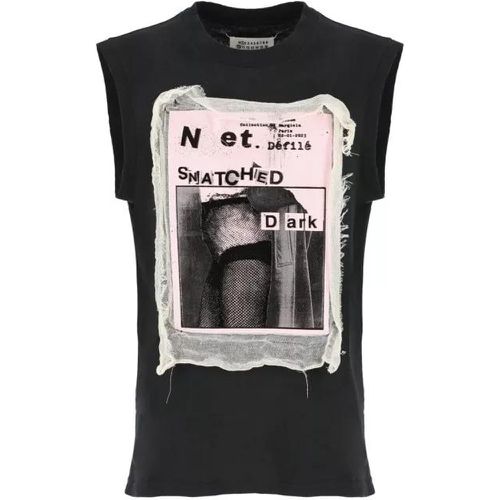 T-Shirt With Print - Größe XS - black - Maison Margiela - Modalova