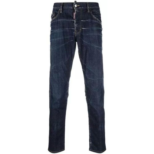 Bleach-Effect Skinny Denim Jeans - Größe 48 - blue - Dsquared2 - Modalova