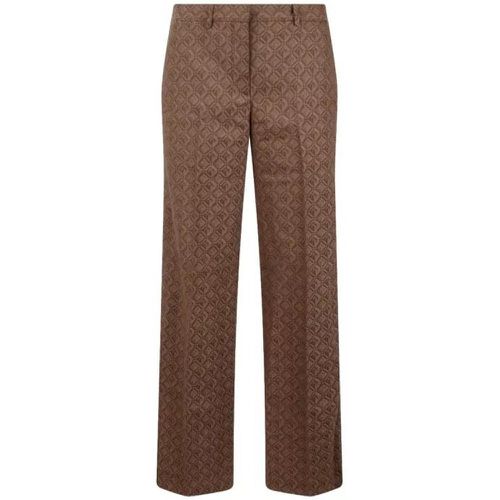 Regenerated Moon Diamant Tailoring Pants - Größe 38 - brown - Marine Serre - Modalova