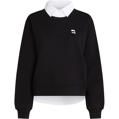 IKON SWEATSHIRT AUS MISCHGEWEBE - Größe L - Karl Lagerfeld - Modalova