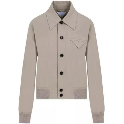 Sand Cotton Jacket - Größe 38 - Bottega Veneta - Modalova