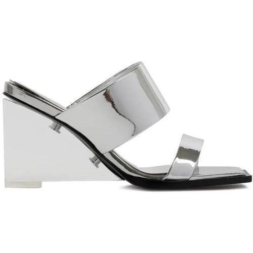 Sandalen - Silver Calf Leather Sandals - für Damen - alexander mcqueen - Modalova