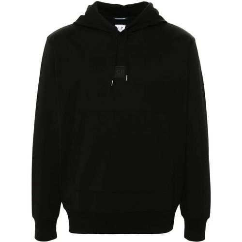 Black Cotton Hoodie - Größe XL - CP Company - Modalova