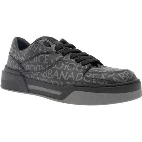 Sneaker - 'New Roma' Black Low Top Sneakers - für Damen - Dolce&Gabbana - Modalova