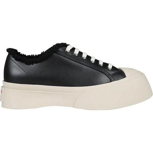 Low-Top Sneaker - Pablo Lace Up Shearling Sneakers Black - Gr. 36 (EU) - in - für Damen - Marni - Modalova