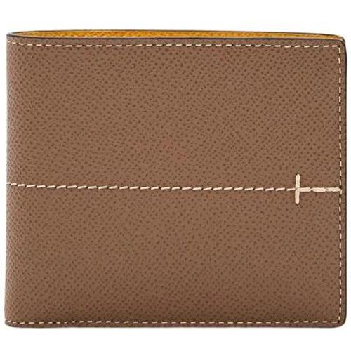 Portemonnaies - Brown Leather Wallet - Gr. unisize - in - für Damen - TOD'S - Modalova