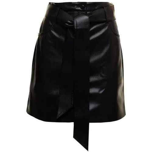 Meda Skirt In Vegan Leather Black - Größe S - black - Nanushka - Modalova