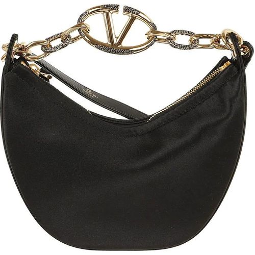 Shopper - Mini Hobo Vlogo Moon Bag In Satin - Gr. unisize - in - für Damen - Valentino - Modalova