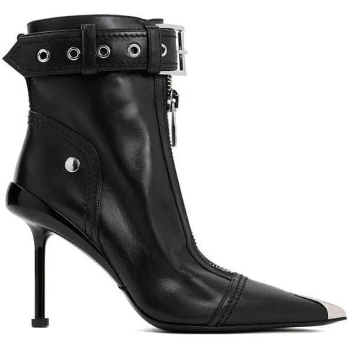 Sneakers - Black Leather Ankle Boots - Gr. 37 (EU) - in - für Damen - alexander mcqueen - Modalova