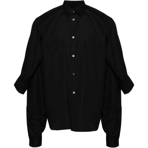 Black Double Sleeves Shirt - Größe L - Comme des Garcons - Modalova