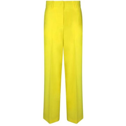 Yellow Wool Trousers - Größe 38 - yellow - MSGM - Modalova