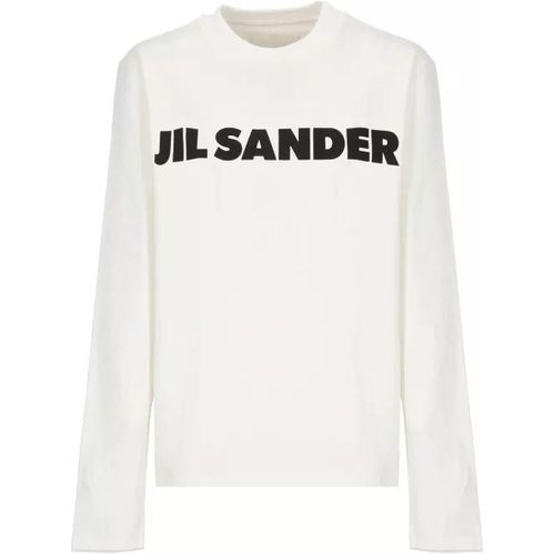 T-Shirt With Logo - Größe L - white - Jil Sander - Modalova
