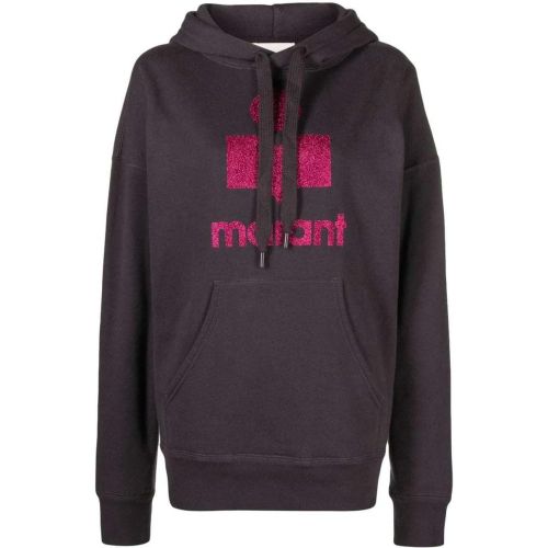 Brown Mansell Logo-Print Hoodie - Größe 36 - Etoile Isabel Marant - Modalova