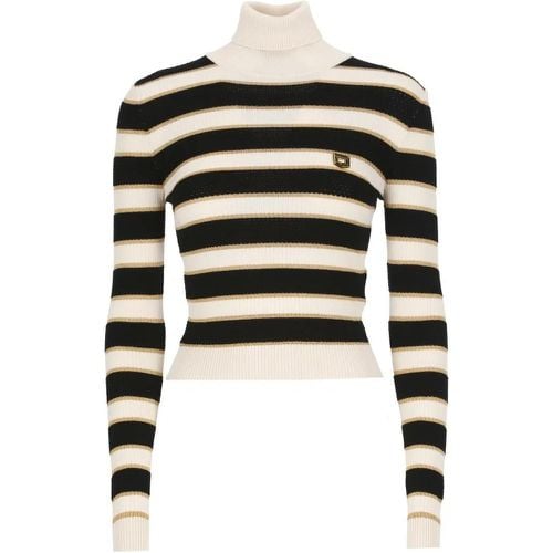 Viscose And Lurex Sweater - Größe 42 - Elisabetta Franchi - Modalova