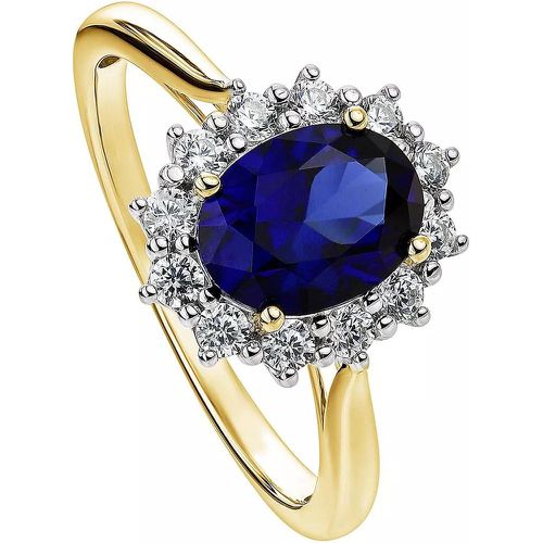 Ring - The Cate Yellow , Created Sapphire and Diamond - Gr. 55 - in - für Damen - Created Brilliance - Modalova