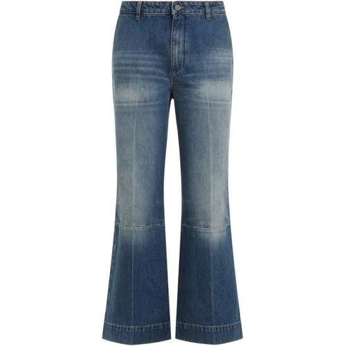 Cropped Kick Indigo Cotton Jeans - Größe 25 - Victoria Beckham - Modalova