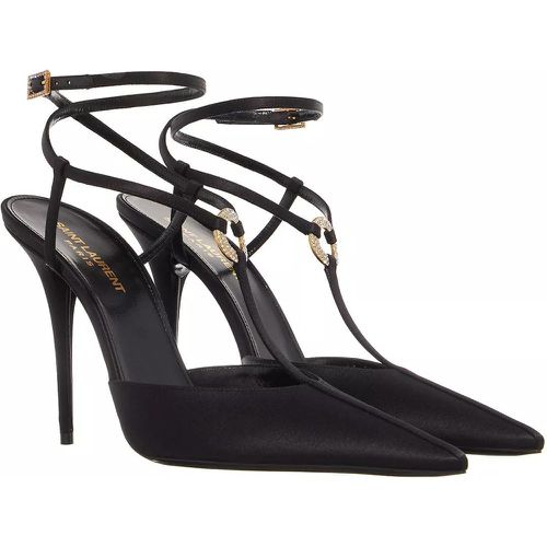 Pumps & High Heels - Luna Slingback Pumps In Crepe Satin - Gr. 40 (EU) - in - für Damen - Saint Laurent - Modalova