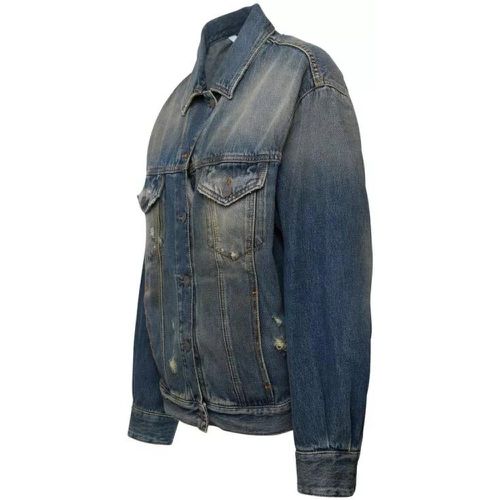 Blue Cotton Jacket - Größe M - blue - Palm Angels - Modalova