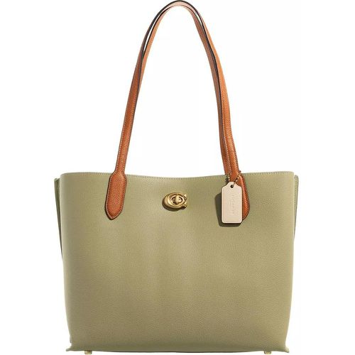 Shopper - Colorblock Leather With Coated Canvas Signature In - Gr. unisize - in - für Damen - Coach - Modalova