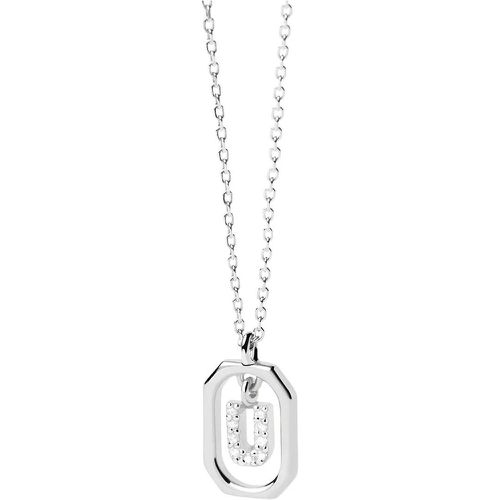 Halskette - Mini Letter U Necklace - Gr. unisize - in Silber - für Damen - PDPAOLA - Modalova