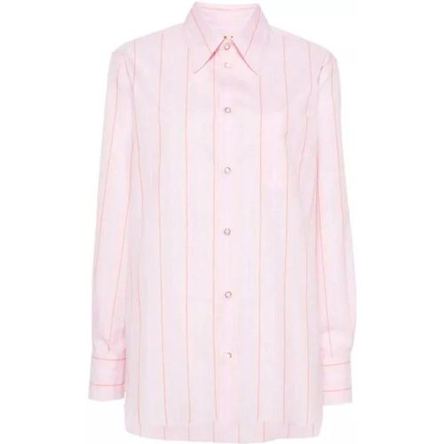 Pink Striped Poplin Shirt - Größe 38 - white - Marni - Modalova