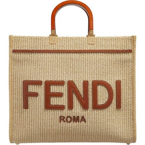 Totes & Shopper - Medium Sunshine Tote Bag Raffia - Gr. unisize - in - für Damen - Fendi - Modalova