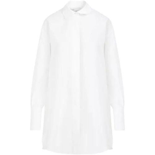 White Cotton Mini Shirt Dress - Größe 36 - white - Patou - Modalova