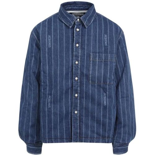 La Chemise Boulanger Blue Stripe Cotton Shirt - Größe 46 - Jacquemus - Modalova