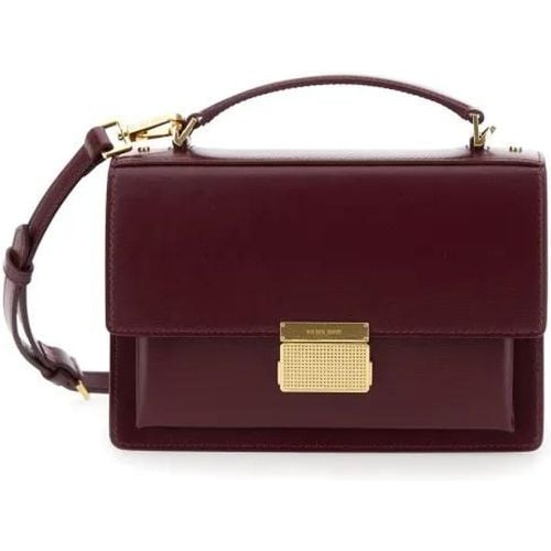 Crossbody Bags - Venezia Bordeaux Handbag With Engraved Logo In Lea - Gr. unisize - in - für Damen - Golden Goose - Modalova