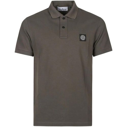 Short Sleeve Slim Fit Polo Shirt Green - Größe L - Stone Island - Modalova