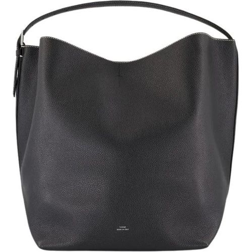 Beuteltaschen - Belted Shopper Bag - Leather - Black - Gr. unisize - in - für Damen - TOTEME - Modalova