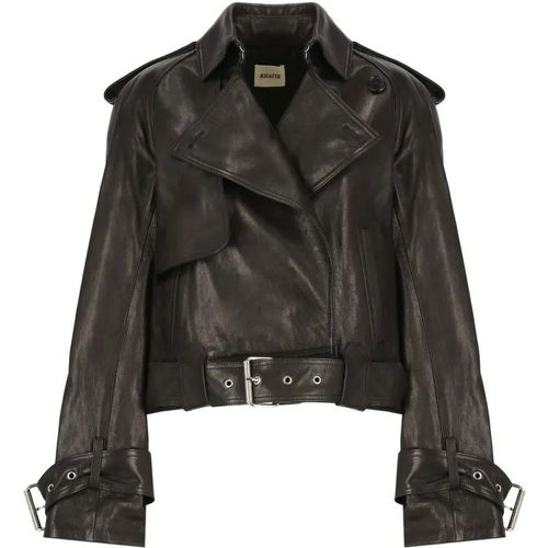 The Hammond Leather Jacket - Größe S - schwarz - Khaite - Modalova