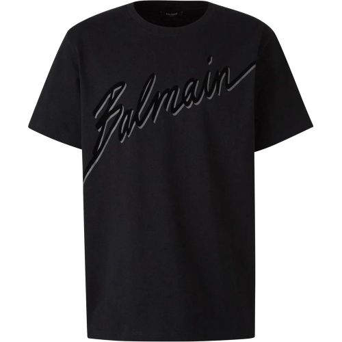 Cotton Logo T-shirt - Größe L - Balmain - Modalova