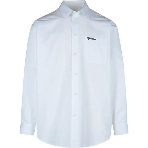 College' White Cotton Shirt - Größe 50 - weiß - Off-White - Modalova