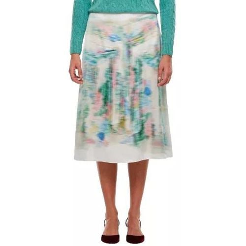 Silk Blend Midi Skirt - Größe 38 - Loewe - Modalova