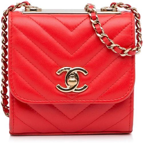 Portemonnaie - Mini Chevron Lambskin Trendy CC Chain Wallet - Gr. unisize - in - für Damen - Chanel - Modalova