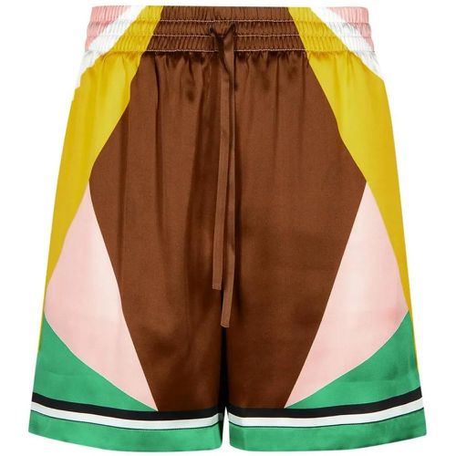 Geometric Multicolor Silk Bermuda Shorts - Größe M - Casablanca - Modalova